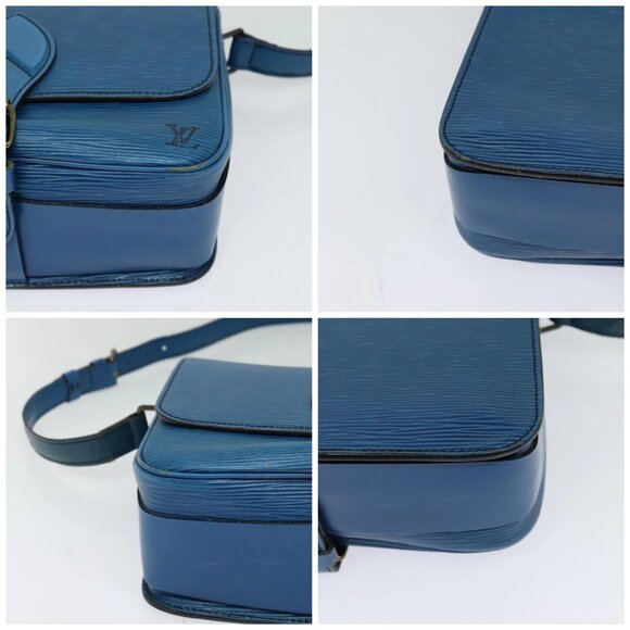 LOUIS VUITTON Epi Cartouchiere MM Shoulder Bag Blue M52245 LV Auth 123038 - Picture 15 of 16